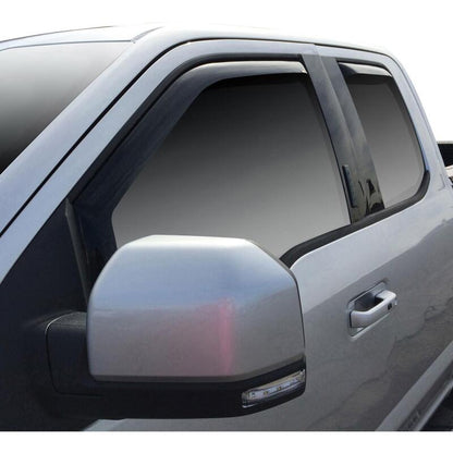 Westin 2015-2018 Ford F-150 SuperCab Wade In-Channel Wind Deflector 4pc - Smoke 72-37409 72-37409 Photo - Mounted