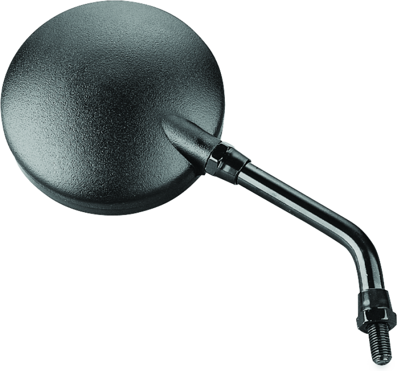BikeMaster Round Mirror 6in Stem -10mm - Black 600040 600040 Photo - Primary