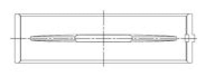 ACL Ford Prod. V8 4.6/5.4L Race Series Engine Crankshaft Main Bearing Set 5M7296H-.025 5M7296H-.025 Technical Drawing