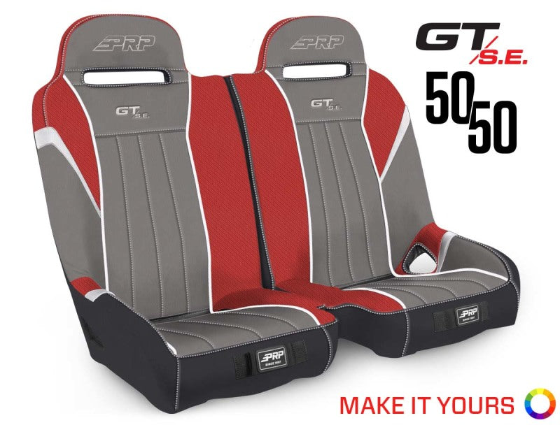 PRP Seats PRP Polaris RZR S 900/XP 1000/Turbo/Turbo S GT/S.E. 50/50 Front Suspension Bench Seat A65 A65 Photo - Primary