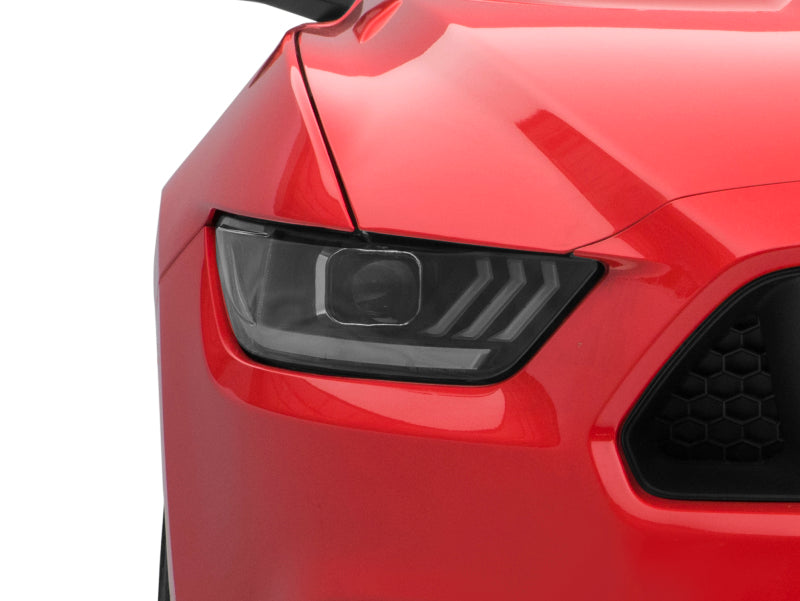 Raxiom 15-17 Ford Mustang Projector Headlights OEM HID Bulbs- Black Housing (Clear Lens) 407055 407055 Photo - Close Up