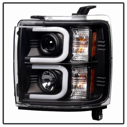 Spyder Chevy Silverado 2014-16 2500 HD Projector Headlights Light Bar DRL Blk PRO-YD-CSHD14-LBDRL-BK 5081032 5081032 Photo - Unmounted