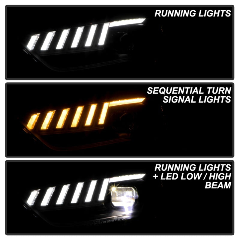 Spyder 13-16 Audi A4/S4 Halogen Model Only High-Power LED Headlights - Black PRO-YD-AA413HALAP-BK 5088345 5088345 Photo - Unmounted