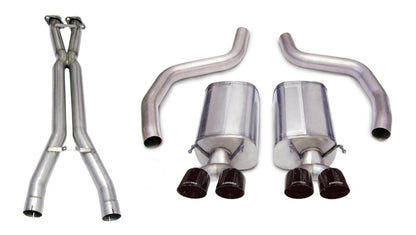 Corsa Performance 06-11 Chevrolet Corvette C6 Z06/ZR1 Sport Cat-Back Dual Rear 14164CB1BLK Photo - Primary