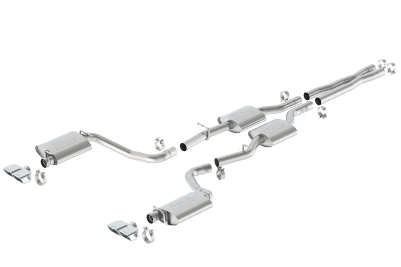 Borla 15-16 Dodge Challenger R/T 5.7L Dual Rectangle Angle Cut Dual Split Rear Exit ATAK Exhaust 140628 140628 Photo - Primary
