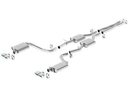 Borla 15-16 Dodge Challenger R/T 5.7L Dual Rectangle Angle Cut Dual Split Rear Exit ATAK Exhaust 140628 140628 Photo - Primary