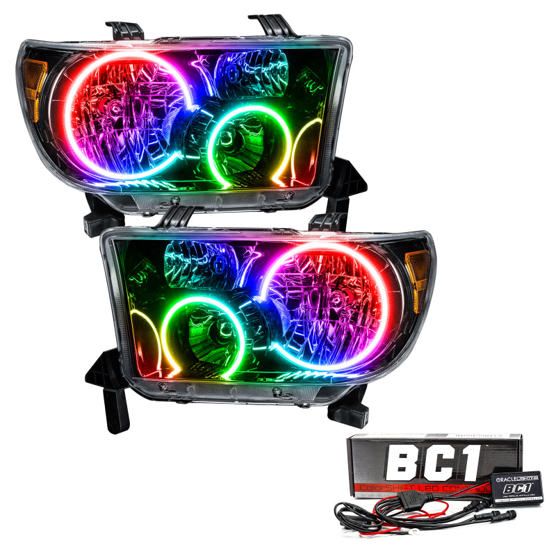 ORACLE Lighting Oracle 07-11 Toyota Tundra Pre-Assembled Headlights - Black Housing - ColorSHIFT w/ BC1 Controller 7119-335 7119-335 Photo - Primary