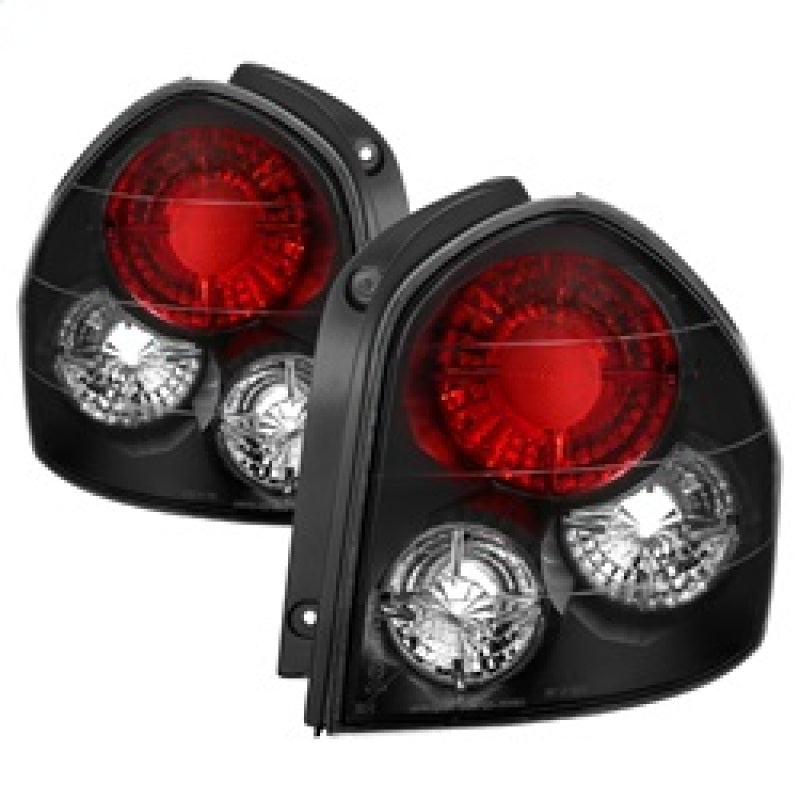 Spyder Hyundai Santa Fe 01-06 (01-04 Model use 3 Bulbs only)Euro Tail Lights Blk ALT-YD-HYSF01-BK 5005359 5005359 Photo - Primary
