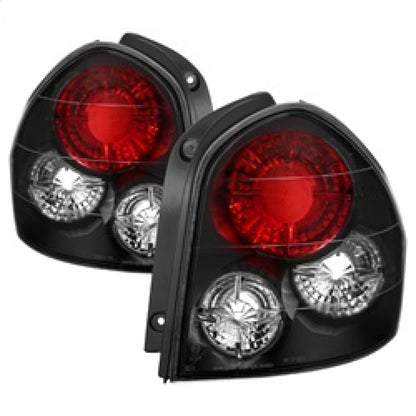 Spyder Hyundai Santa Fe 01-06 (01-04 Model use 3 Bulbs only)Euro Tail Lights Blk ALT-YD-HYSF01-BK 5005359 5005359 Photo - Primary