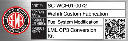 Wehrli 11-16 Chevrolet 6.6L LML Duramax CP3 Conversion Kit WCF100260 WCF100260 User 1