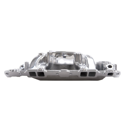 Edelbrock Sbc Perf Air Gap Manifold Polished 26011 Photo - out of package