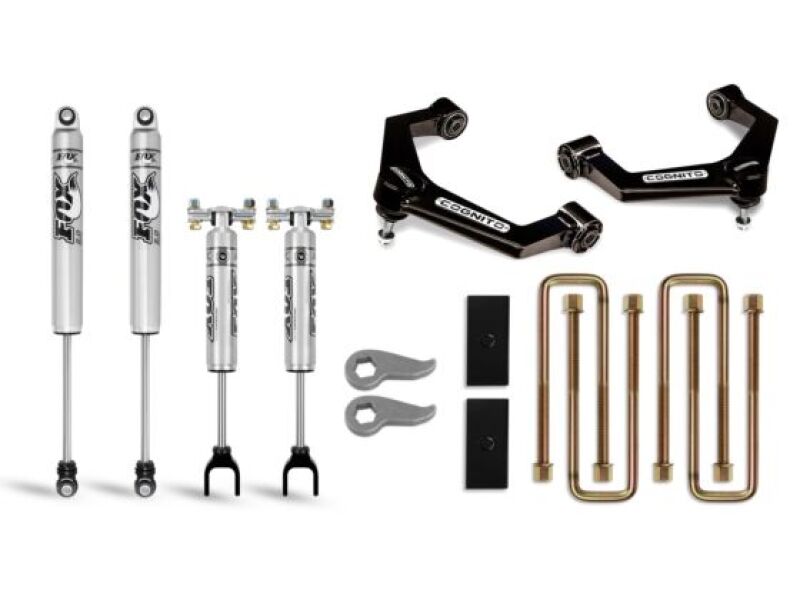 Cognito 20-24 Chevy Silv/Sierra 2500/3500 HD 2WD/4WD 3in Perf Uni Lvling Lift Kit w/ Fox PS 2.0 IFP 110-P0882 110-P0882 Photo - Primary