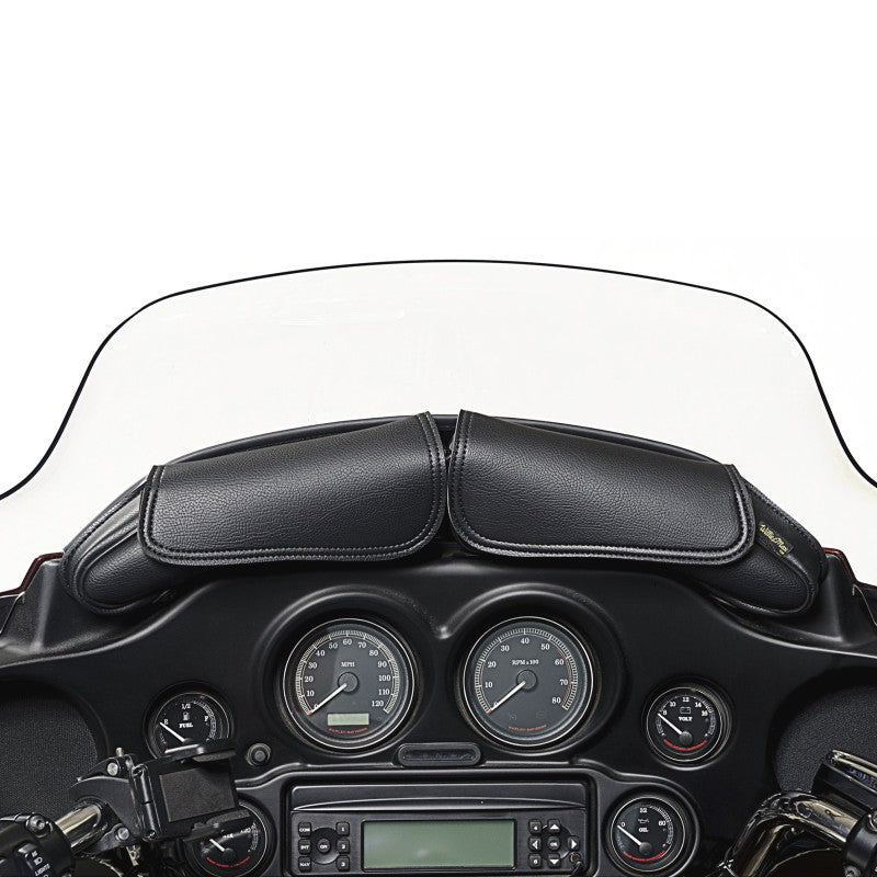 Willie & Max 06-13 HD FL/FLH/FLT/FLHT Two Pouch Windshield Bag (21.25inL x 6.5inH x 2.25inD) - Black 04725 04725 User 1