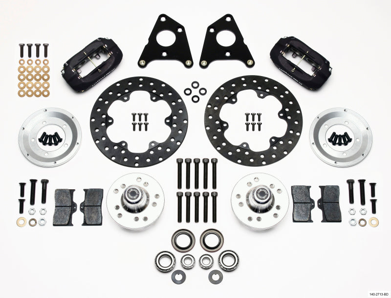 Wilwood Forged Dynalite Front Drag Kit Drilled Rotor CPD 65-72 A w/10in Drum 140-2713-BD 140-2713-BD Photo - Primary