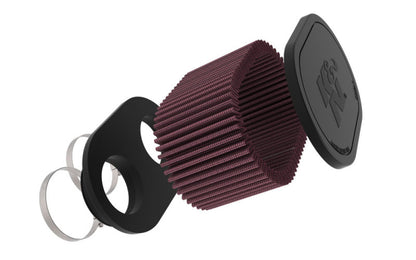 K&N Engineering K&N 2-1/8in DUAL FLG 6-1/4 X 4inOD 3inH Universal Clamp-On Air Filter RU-3510 RU-3510 Photo - out of package