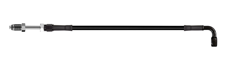 Goodridge 64in Universal Clutch Line w/Blk Zinc Fitting & Blk Hose - 90Deg Banjo w/Straight 7/16 UNF HD1090-1CB-BK64 HD1090-1CB-BK64 Photo - Primary