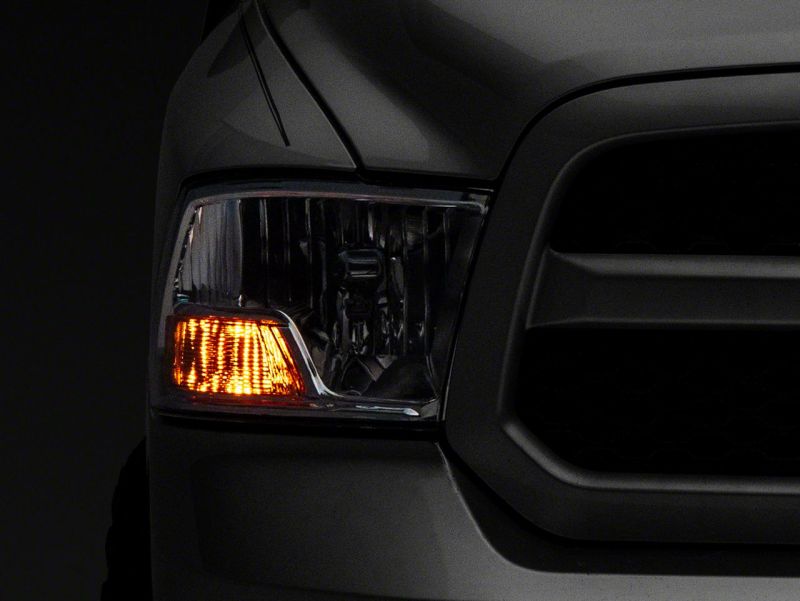 Raxiom 09-18 Dodge RAM 1500 Axial OEM Rep Headlights w/ Single Bulb- Chrome Housing (Clear Lens) R118018 R118018 Photo - Close Up