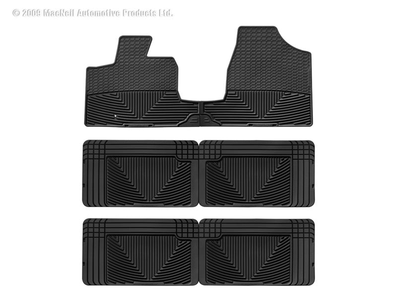 WeatherTech WT Rubber Mats - Rear - Blk Floor Mats Floor Mats - Rubber main image