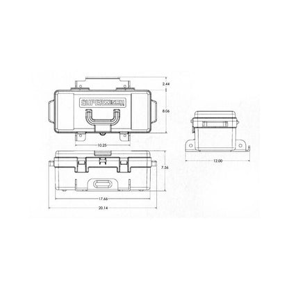 Superwinch 4000 LBS 12 VDC 3/16in x 50ft Synthetic Rope Winch2Go 1140232 1140232 Line Art