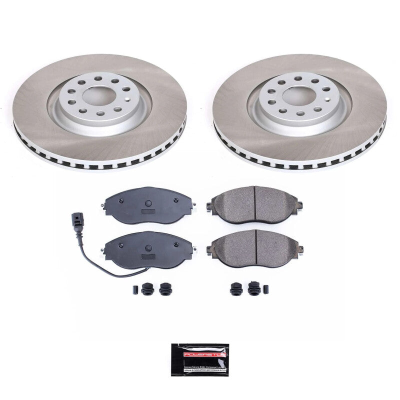 PowerStop Power Stop 18-21 Volkswagen Tiguan Front Semi-Coated Rotor Kit SC7175 SC7175 Photo - Primary