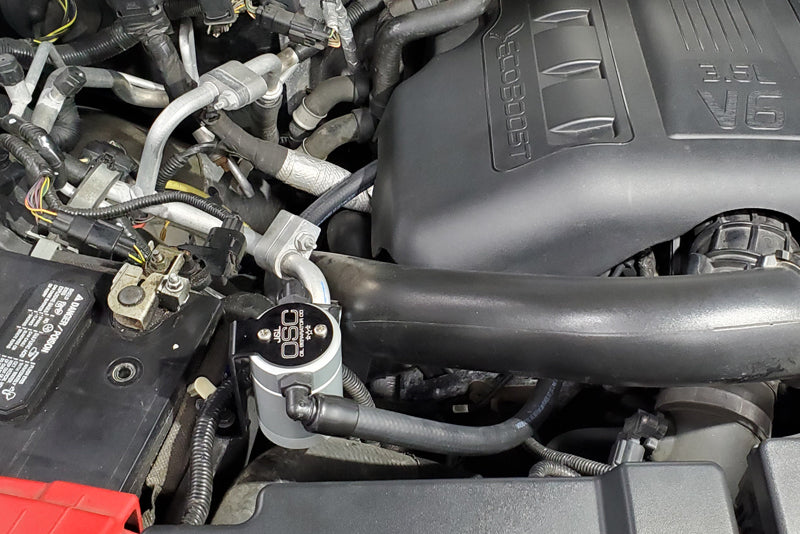 J&L 2015-2017 Ford Expedition 3.5L EcoBoost Oil Separator 3.0 - Clear Anodized 3047P-C 3047P-C Photo - Mounted