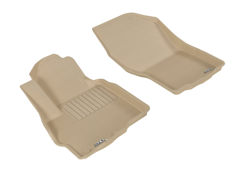 3D MAXpider 2011-2019 Mitsubishi Outlander Sport Kagu 1st Row Floormat - Tan L1MT03611502 L1MT03611502 Photo - Primary