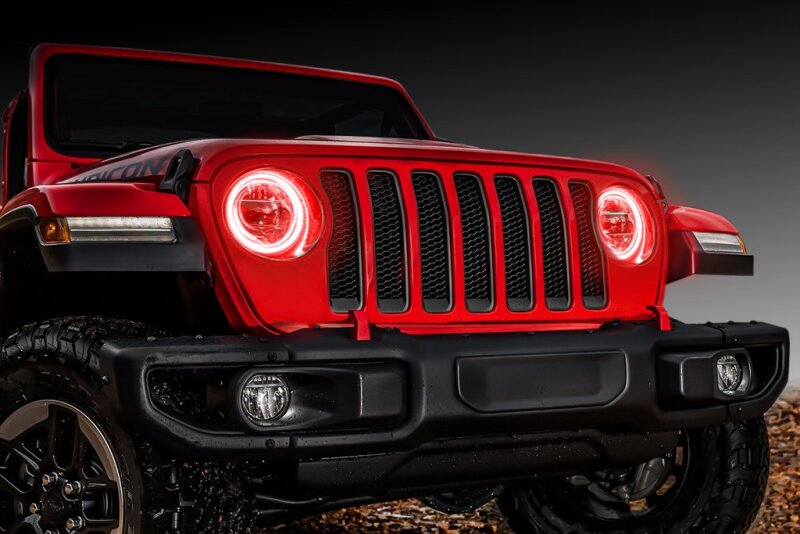 ORACLE Lighting Jeep Wrangler JL/Gladiator JT LED Surface Mount Headlight Halo Kit 1214-003 1214-003 Photo - Close Up