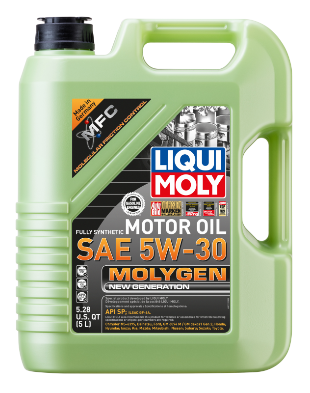 LIQUI MOLY 5L Molygen New Generation Motor Oil SAE 5W30 20228 20228 Photo - out of package