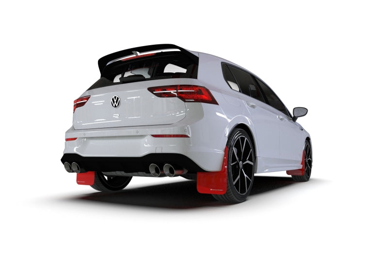 Rally Armor 2022 MK8 Volkswagen Golf GTI/R Red UR Mud Flap w/ White Logo MF80-UR-RD/WH MF80-UR-RD/WH User 1