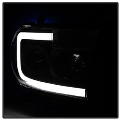 SPYDER Xtune Toyota Tundra 07-13 LED Light Bar Projector Headlights Black Smoked PRO-JH-TTU07-LED-BSM 9030413 9030413 Photo - Unmounted