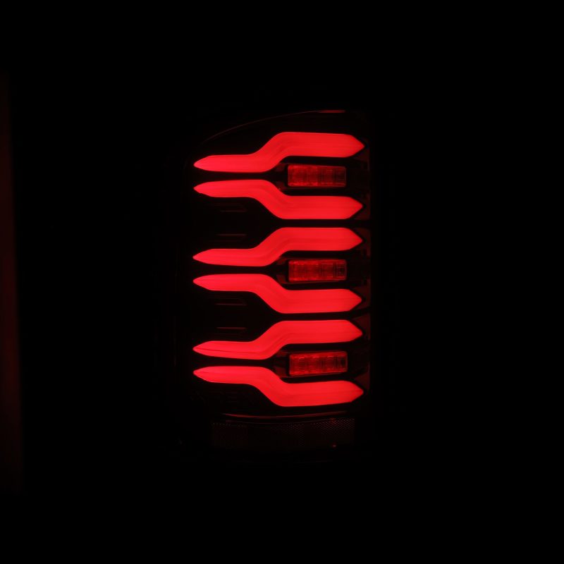 AlphaRex 14-18 GMC Sierra 1500/2500HD/3500HD LUXX-Series LED Tail Lights Blk/Red w/Actv Lgt Seq. Sig 630050 630050 User 3