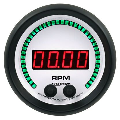Autometer 85.7mm White 0-16K RPM Tachometer Phantom Elite Digital Gauge 6798-PH 6798-PH User 1