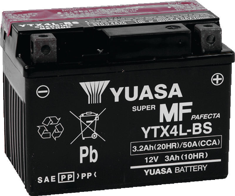 Yuasa Battery Yuasa Ytx4L-Bs Yuasa Battery YUAM62X4B YUAM62X4B Photo - Primary