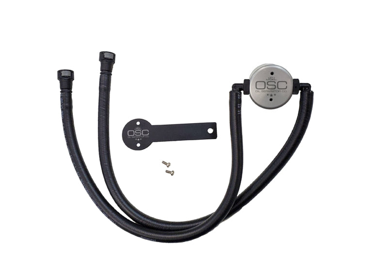 J&L 16-22 Chevrolet Camaro LT1 6.2L Drivers Side Oil Separator 3.0 - Clear Anodized 3081D-C 3081D-C Photo - Primary