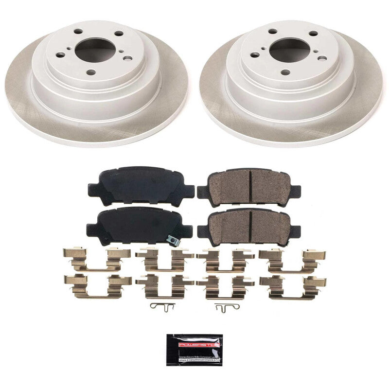 PowerStop Power Stop 98-03 Subaru Impreza Rear Semi-Coated Rotor Kit SC449 SC449 Photo - Primary