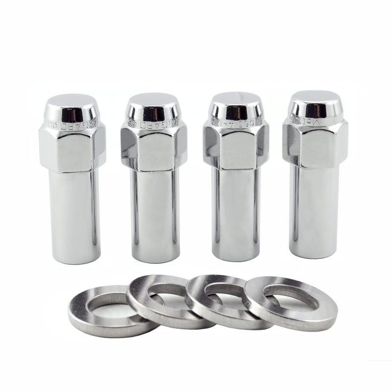McGard Hex Lug Nut (X-Long Shank - 1.365in.) 1/2-20 / 13/16 Hex / 2.27in. Length (4-Pack) - Chrome 63014 63014 Photo - Primary