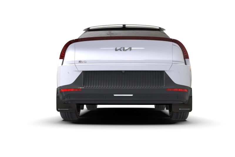 Rally Armor 22-23 Kia EV6 Black UR Mud Flap Red Logo MF91-UR-BLK-RD