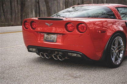 Corsa 06-13 Chevy Corvette C6 Z06 7.0L / 09-13 ZR1 6.2L Polished AxleBack Exhaust w/4.5in Twin Tips 21077 21077 Photo - Mounted