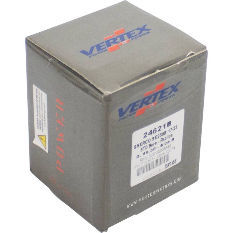 Vertex Pistons Vertex Piston 17-24 Sherco SE-R 250 250cc Cast Replica Piston Kit 24621B 24621B Photo - Primary