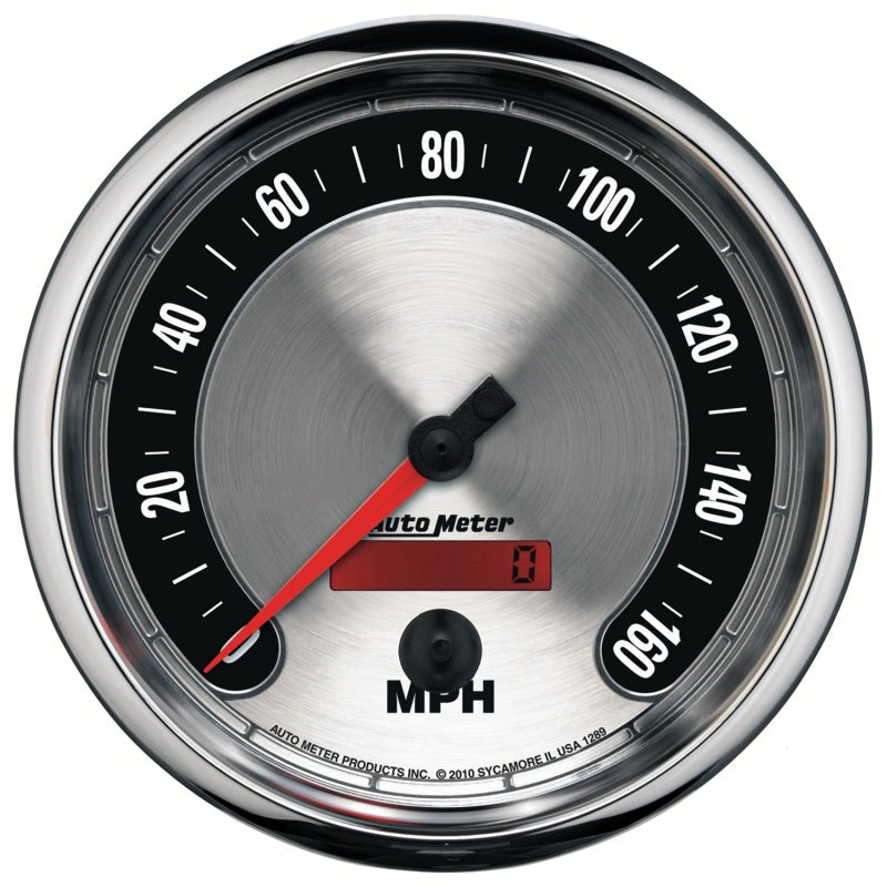 Autometer Gauge, Speedometer, 5", 160Mph, Elec. Programmable, American Muscle 1289 Photo - Primary