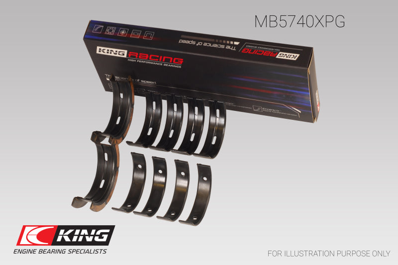 King Engine Bearings King Subaru EJ20/EJ22/EJ25 Housing Bore + .005 (Size 0.25) Main Bearing Set MB5740XPG0.25 MB5740XPG0.25 User 1