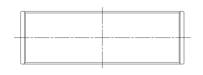 ACL Race Series Rod Bearings Ford 2.0L Duratec Size: STD 4B4390H-STD Technical Drawing
