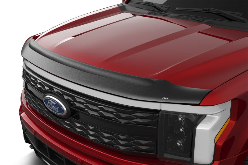 AVS  23-24 Ford F-150 Lightning Aeroskin Low Profile Acrylic Hood Shield - Smoke 436223 436223 Photo - Mounted