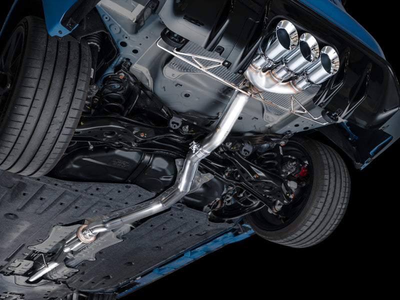 AWE Tuning 2023 Honda Civic Type R FL5 Track Edition Exhaust w/ Triple Chrome Silver Tips 3020-52287 3020-52287 Photo - Mounted