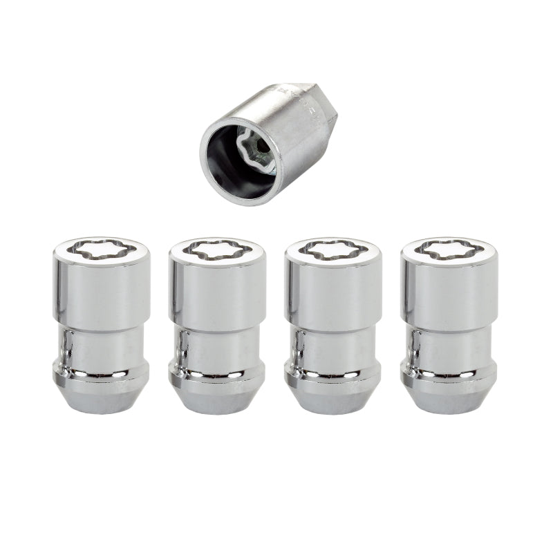 McGard Wheel Lock Nut Set - 4pk. (Cone Seat) 1/2-20 RH-LH / 13/16 Hex / 1.46in. Length - Chrome 24131 24131 Photo - Primary