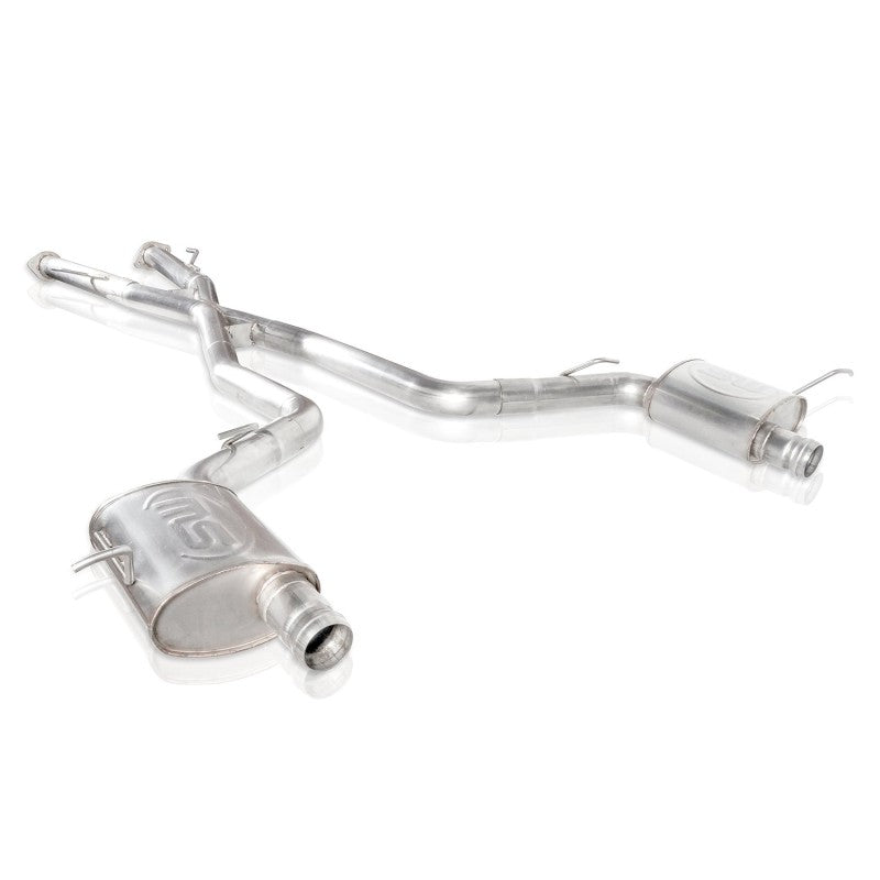 Stainless Works 2018 Jeep TrackHawk 6.2L 3in Catback System X-Pipe Turbo S-Tube Muffler Stock Exit JEEP1862CB-S JEEP1862CB-S Photo - Primary