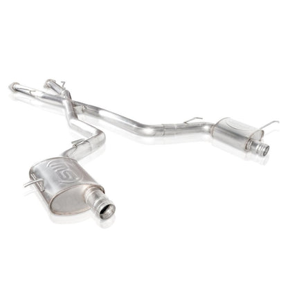 Stainless Works 2018 Jeep TrackHawk 6.2L 3in Catback System X-Pipe Turbo S-Tube Muffler Stock Exit JEEP1862CB-S JEEP1862CB-S Photo - Primary
