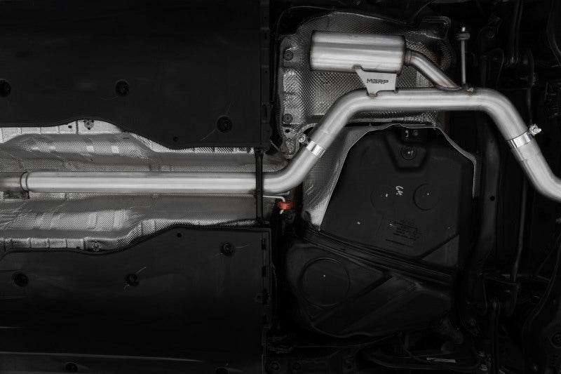 MBRP 2022 VW Jetta GLI 2.0 TSI 3in Cat Back T304 SS 2.5in Dual Split Rear w/ Carbon Fiber Tips S46153CF S46153CF Photo - Mounted