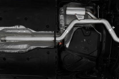 MBRP 2022 VW Jetta GLI 2.0 TSI 3in Cat Back T304 SS 2.5in Dual Split Rear w/ Carbon Fiber Tips S46153CF S46153CF Photo - Mounted