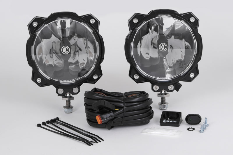 KC HiLiTES 6in. Pro6 Gravity LED Light 20w Single Mount Wide-40 Beam (Pair Pack System) 91305 91305 Photo - Primary